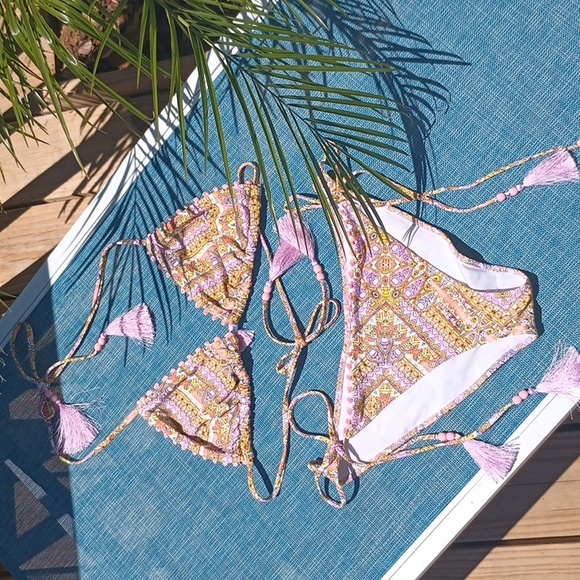 Victoria's Secret Other - Victoria's Secret Boho tassel two piece bikini set